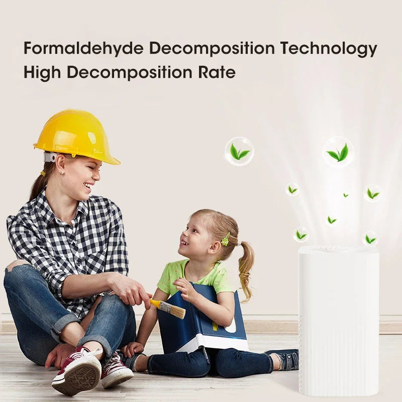 New Intelligent Air Purifier Silent Negative Ion Air Purifier Portable Air Cleaner Deodorization for Bedroom Office Living Room