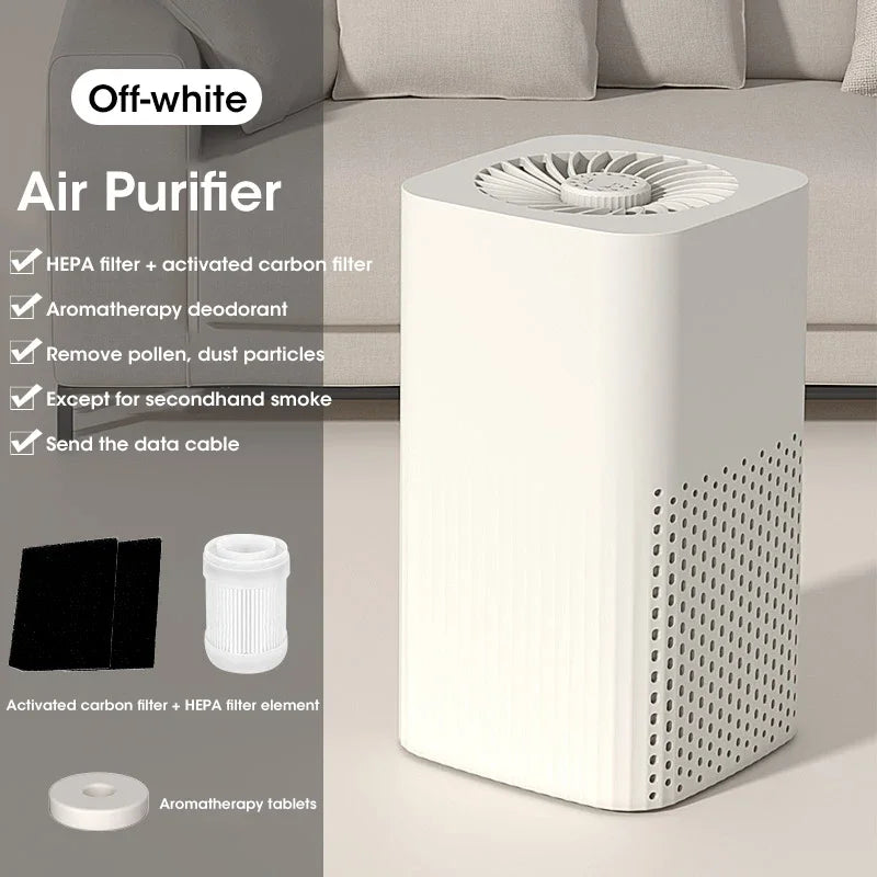 New Intelligent Air Purifier Silent Negative Ion Air Purifier Portable Air Cleaner Deodorization for Bedroom Office Living Room