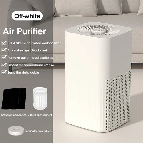 New Intelligent Air Purifier Silent Negative Ion Air Purifier Portable Air Cleaner Deodorization for Bedroom Office Living Room